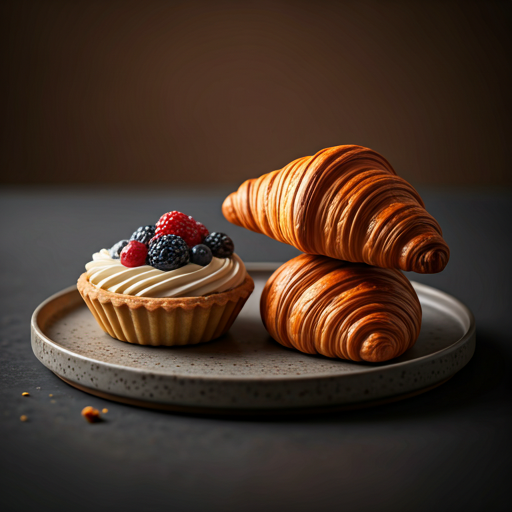 Freshly baked artisan pastries